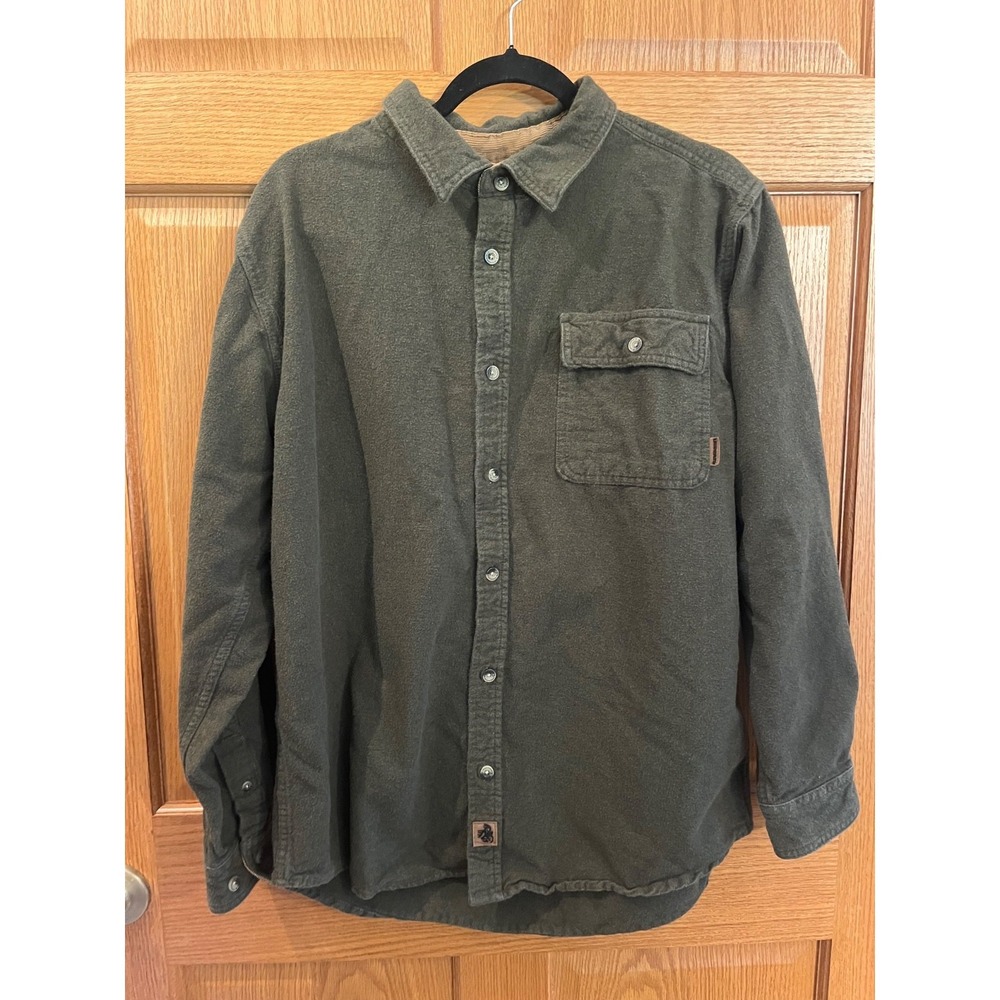 Cabincore Rugged Goblincore 90s Grunge Legendary Whitetails Flannel Cord Lined L